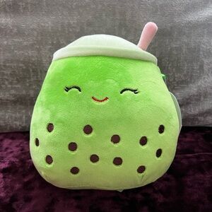 Squishmallows Green Boba Tea Plush